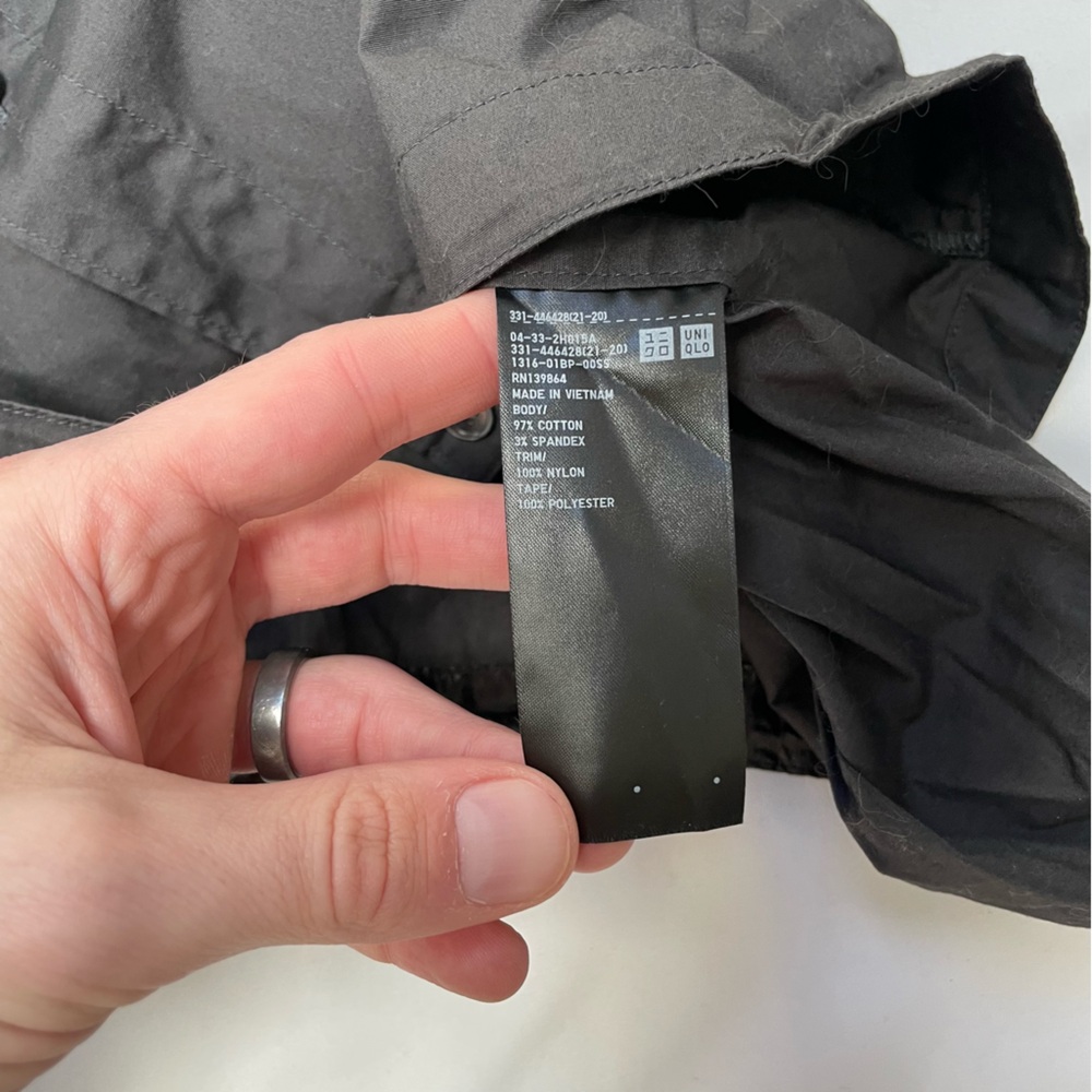 Uniqlo +J Dark Grey Oversized Shirt Blouson size L - Picture 6 of 6